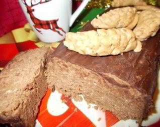 Рождественское полено Трюфель из каштанов