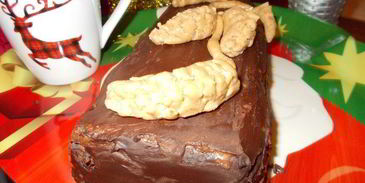 рождественское полено трюфель из каштанов