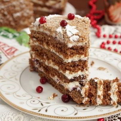 Шоколадный медовик