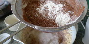 шоколадный торт с бананами