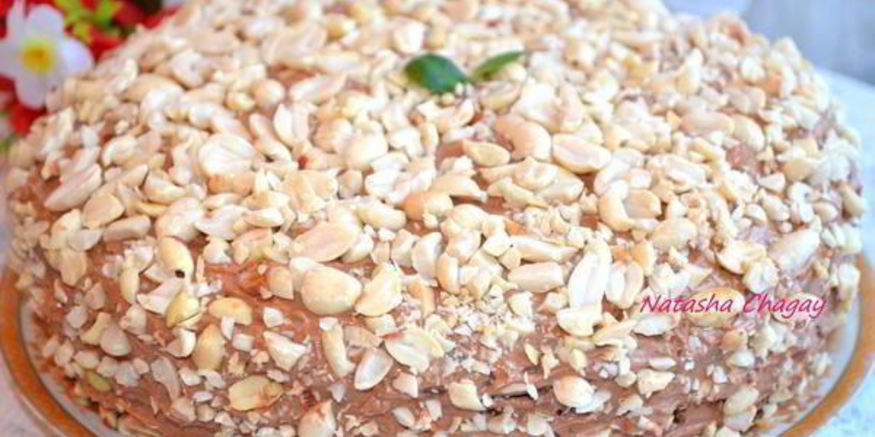 Рецепт шоколадного торта с орехами