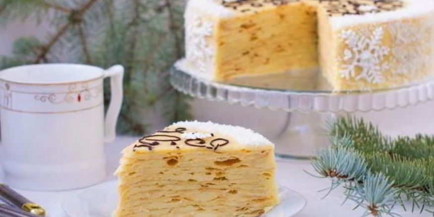 Рецепт слоеного торта с заварным кремом