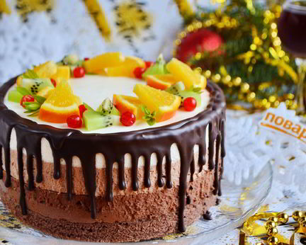 Торт 3 шоколада
