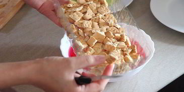 торт без выпечки конфетти