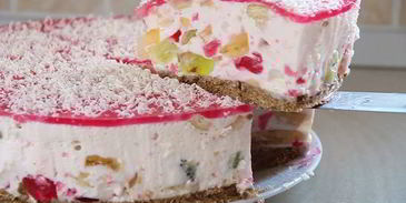 торт без выпечки конфетти