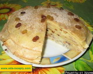 Торт из готовых блинов без выпечки