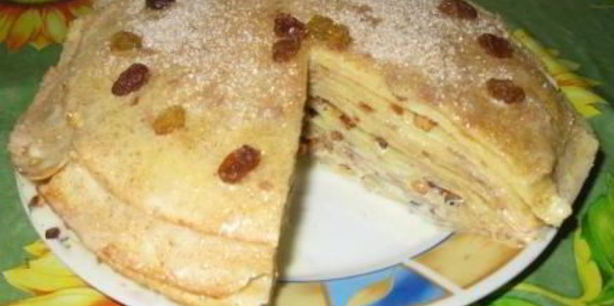 Рецепт торта из готовых блинов без выпечки