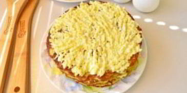 торт из кабачковых блинчиков