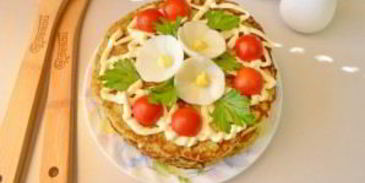 торт из кабачковых блинчиков