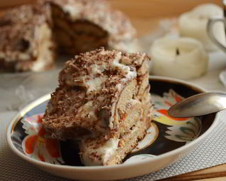 Торт из пряников без выпечки