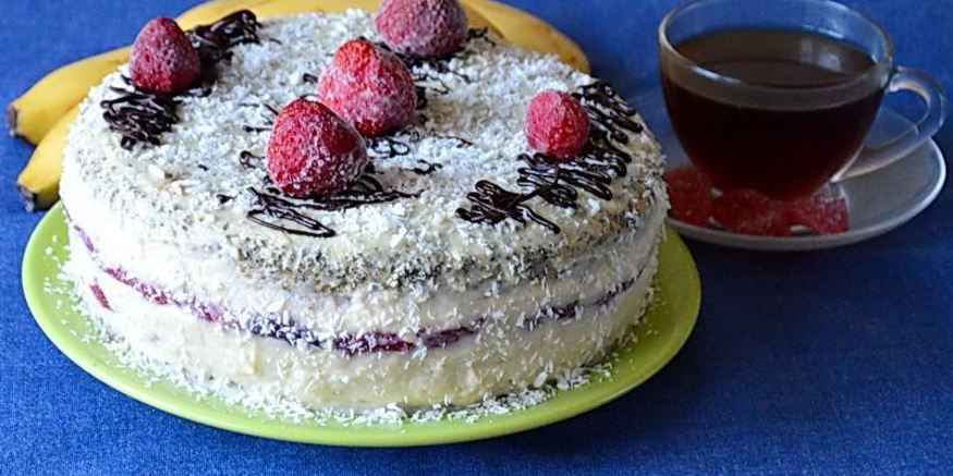 Рецепт торта клубничного поцелуй