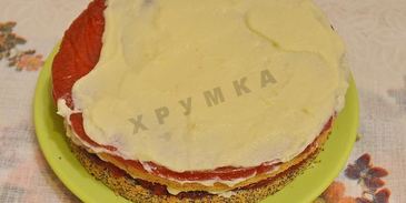 торт клубничный поцелуй