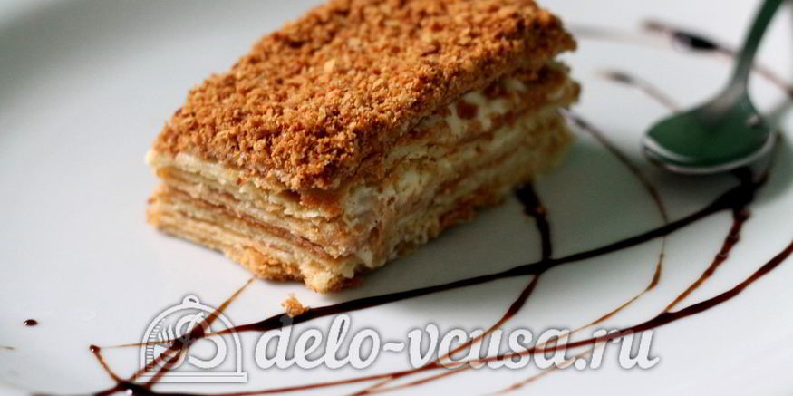Рецепт торта наполеон со сгущенкой