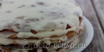 торт наполеон со сгущенкой