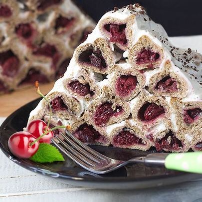 Торт Поленница из заварного теста без яиц