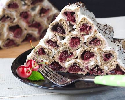 Торт Поленница из заварного теста без яиц