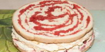 торт с кремом из сливок