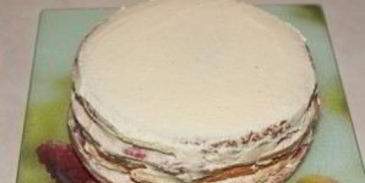 торт с кремом из сливок