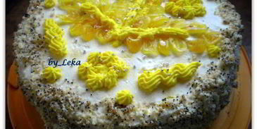 торт с маком и лимоном флора