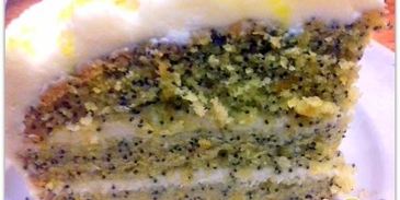 торт с маком и лимоном флора