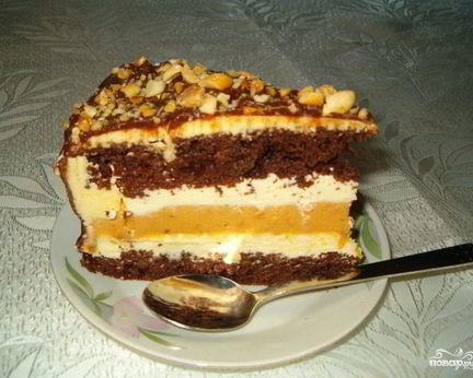 Торт Сникерс без выпекания