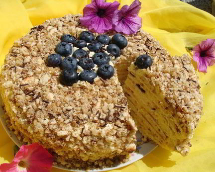 Торт Творожный на сковороде