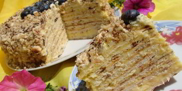 торт творожный на сковороде