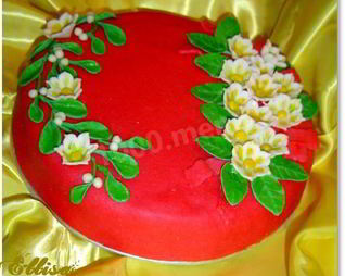 Торт Зимний цветок