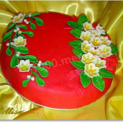 Торт Зимний цветок