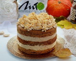 Творожный торт с отрубями без сахара