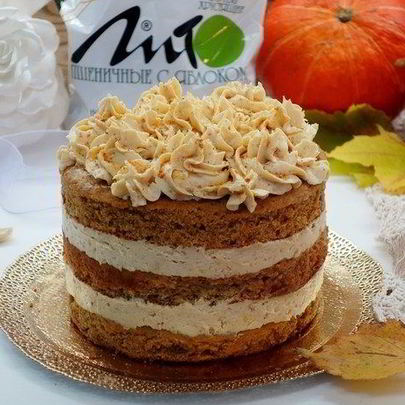 Творожный торт с отрубями без сахара