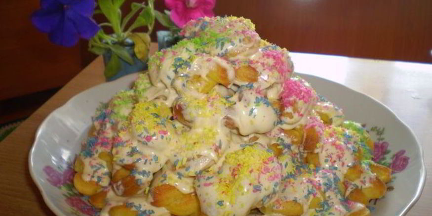 Рецепт заварного торта по спирали