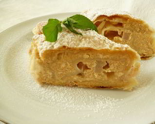 Творожно-грушевый рулет