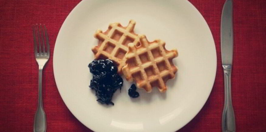 Рецепт американских вафель на кефире