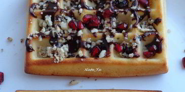 бельгийские вафли с шоколадом и орешками без вафельницы