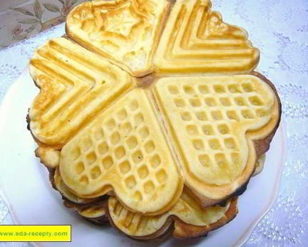 Домашние венские вафли с ванилью