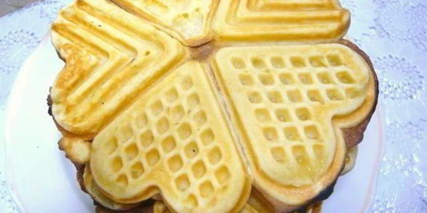 Рецепт домашних венских вафель с ванилью