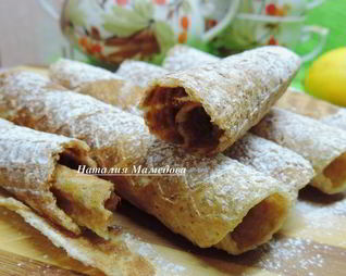 Хрустящие бананово-овсяные вафли