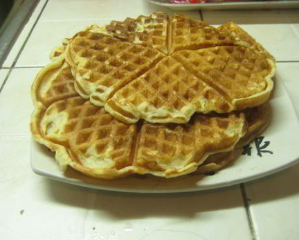 Мягкие несладкие вафли на кефире