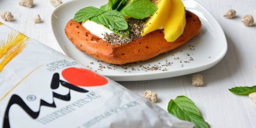 Рецепт несладких фитнес-вафли с отрубями