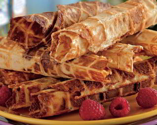 Творожные вафли с финиками