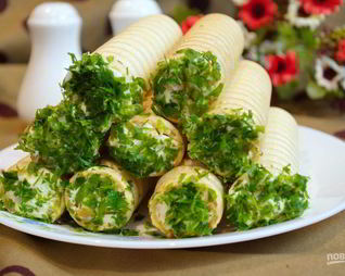 Вафельные трубочки с начинкой