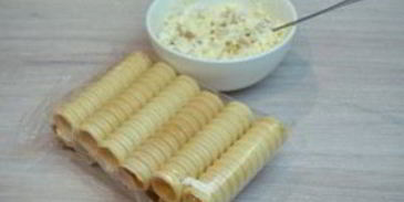 вафельные трубочки с начинкой