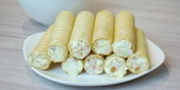 вафельные трубочки с начинкой