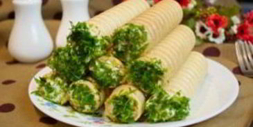 вафельные трубочки с начинкой