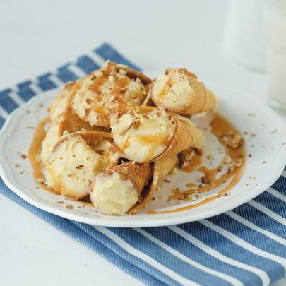 Вафельные трубочки с заварным кремом