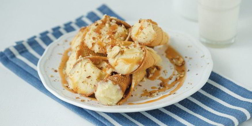 Рецепт вафельных трубочек с заварным кремом