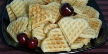 вафли для электровафельницы сердечками