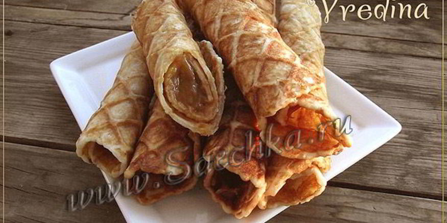 Рецепт вафель с вареной сгущенкой