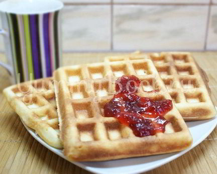 Вафли в электровафельнице